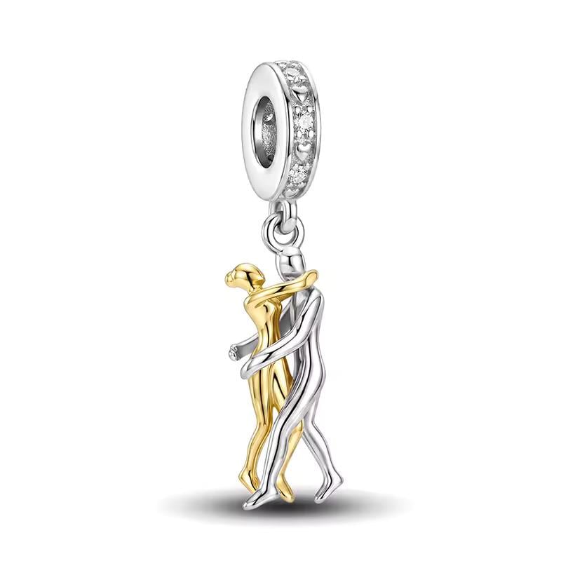 Lovers 925 sterling silver charm