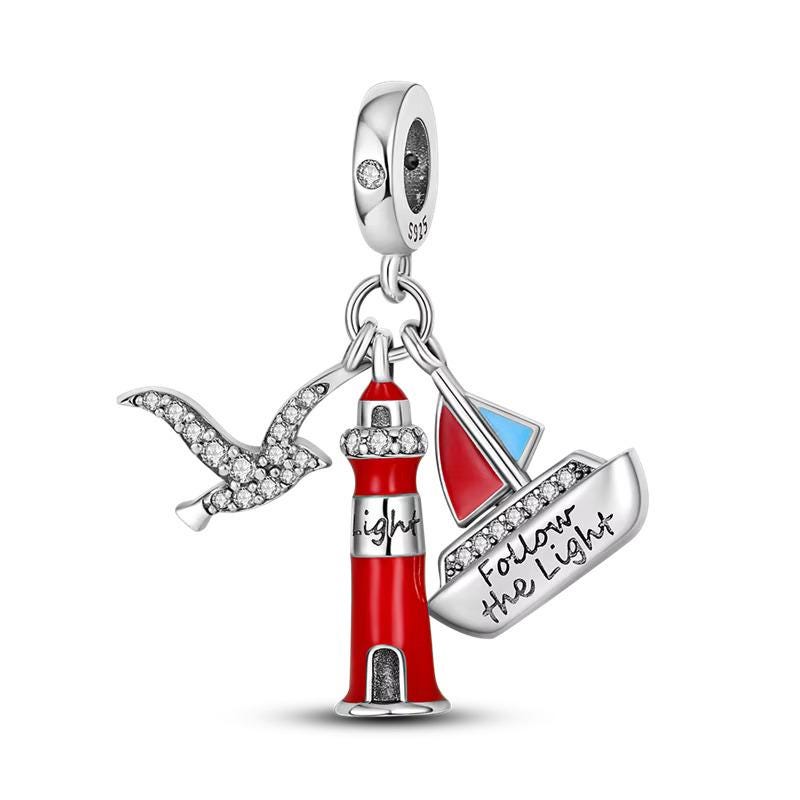 Lighthouse 925 sterling silver charm