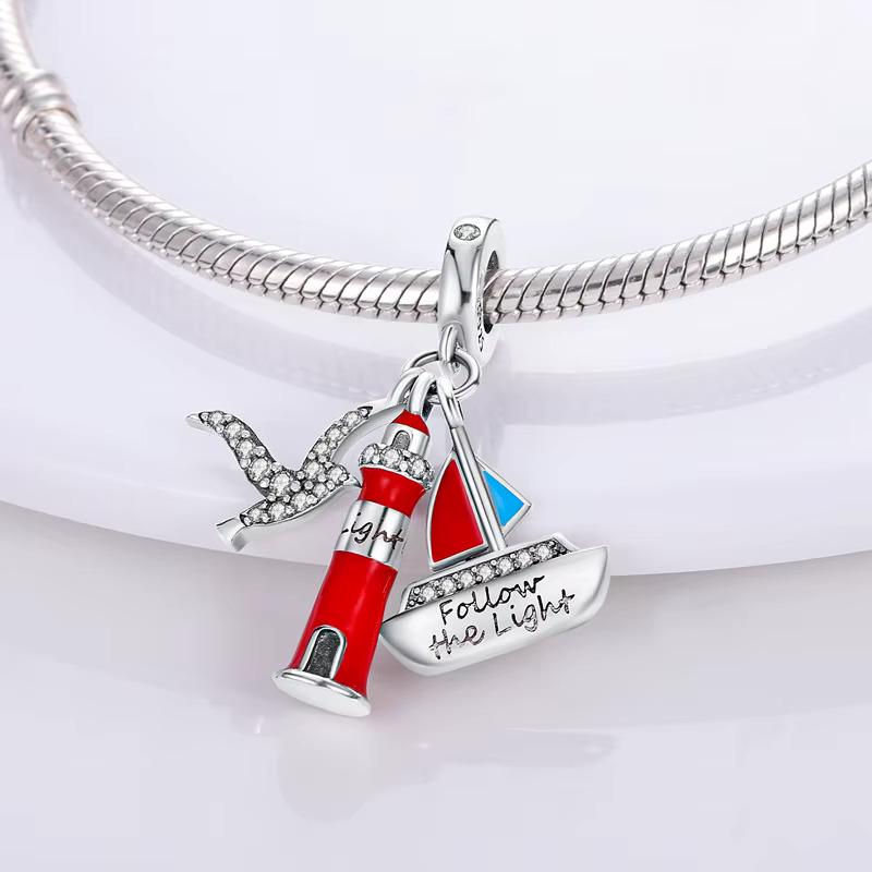 Lighthouse charm detail view