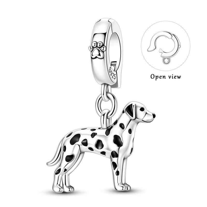 Dalmatian 925 sterling silver charm