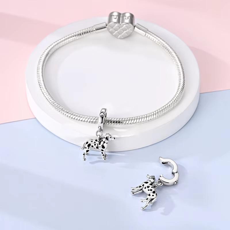Dalmatian sterling silver charm view 6