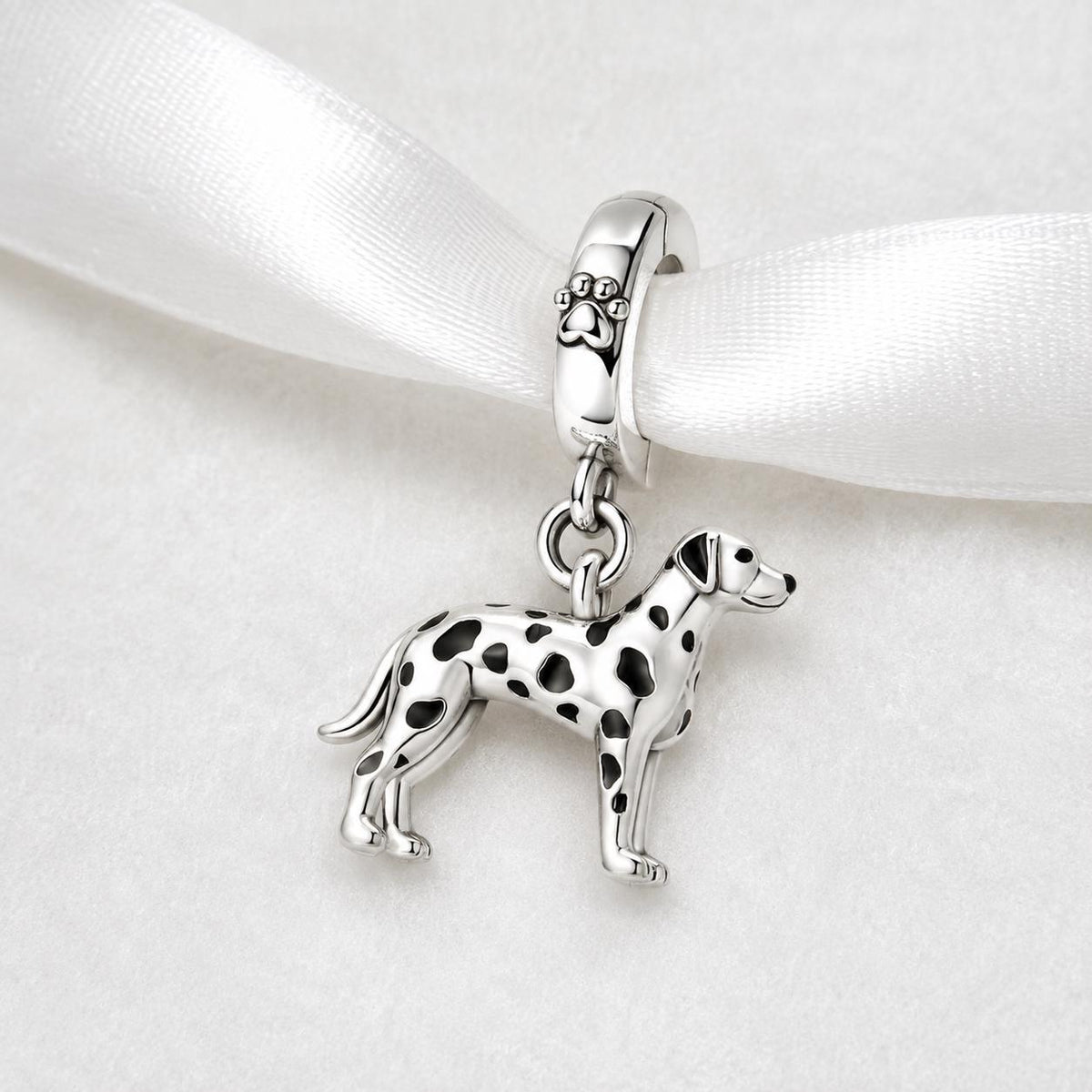Dalmatian sterling silver charm alternate view