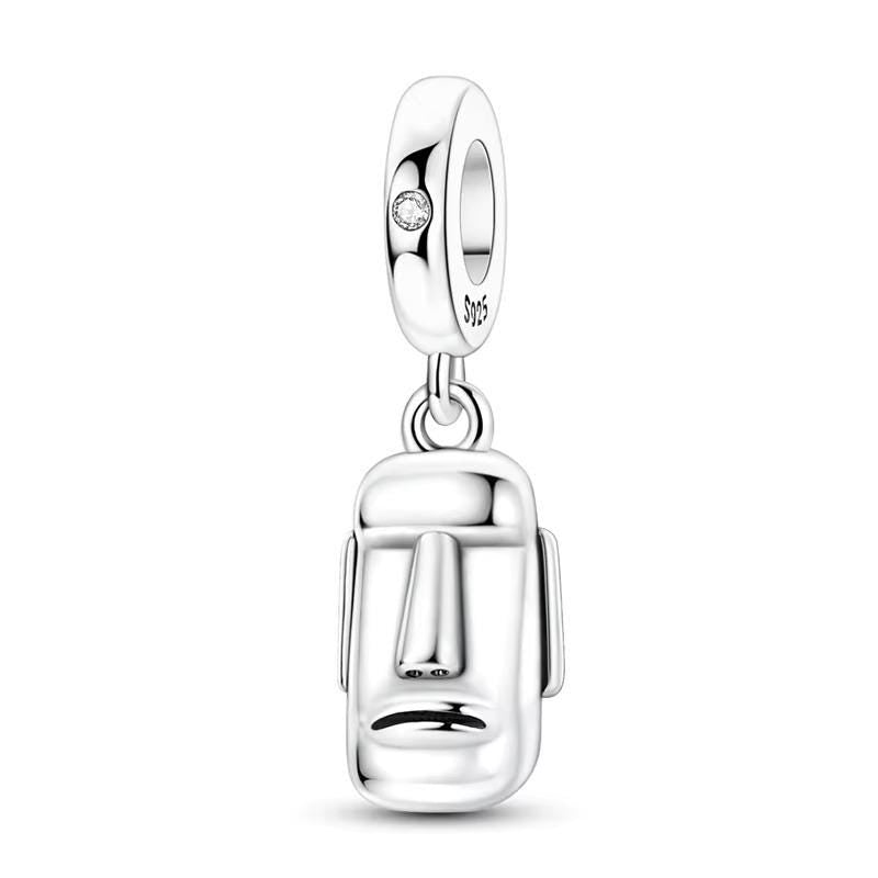 Moai 925 sterling silver charm