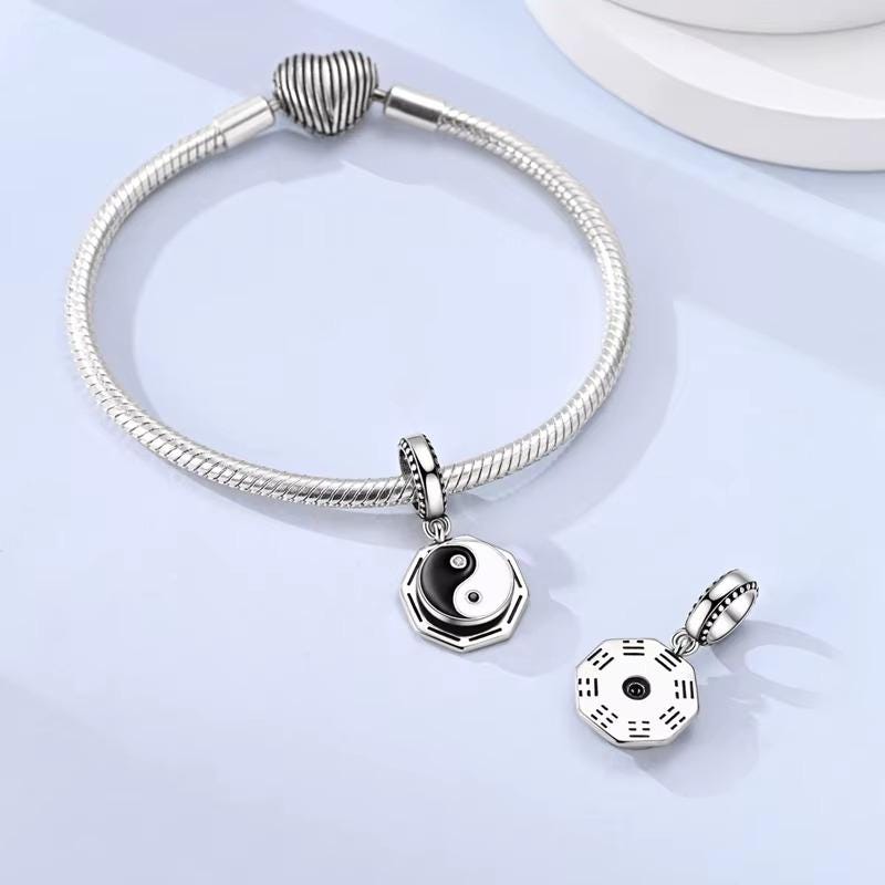 Yin Yang 925 sterling silver charm
