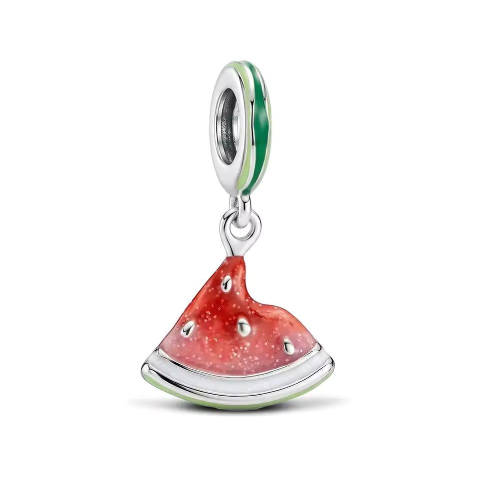 Watermelon sterling silver charm view 6