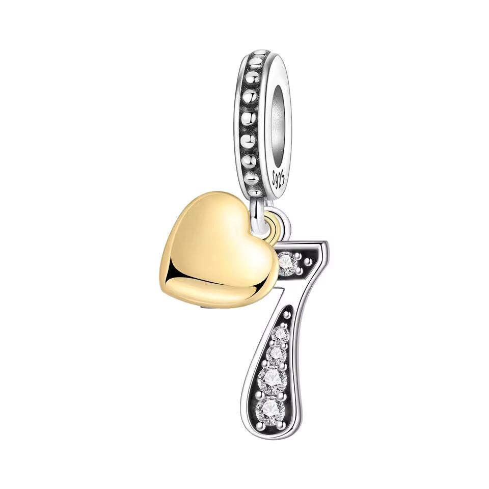 7th Anniversary 925 sterling silver charm