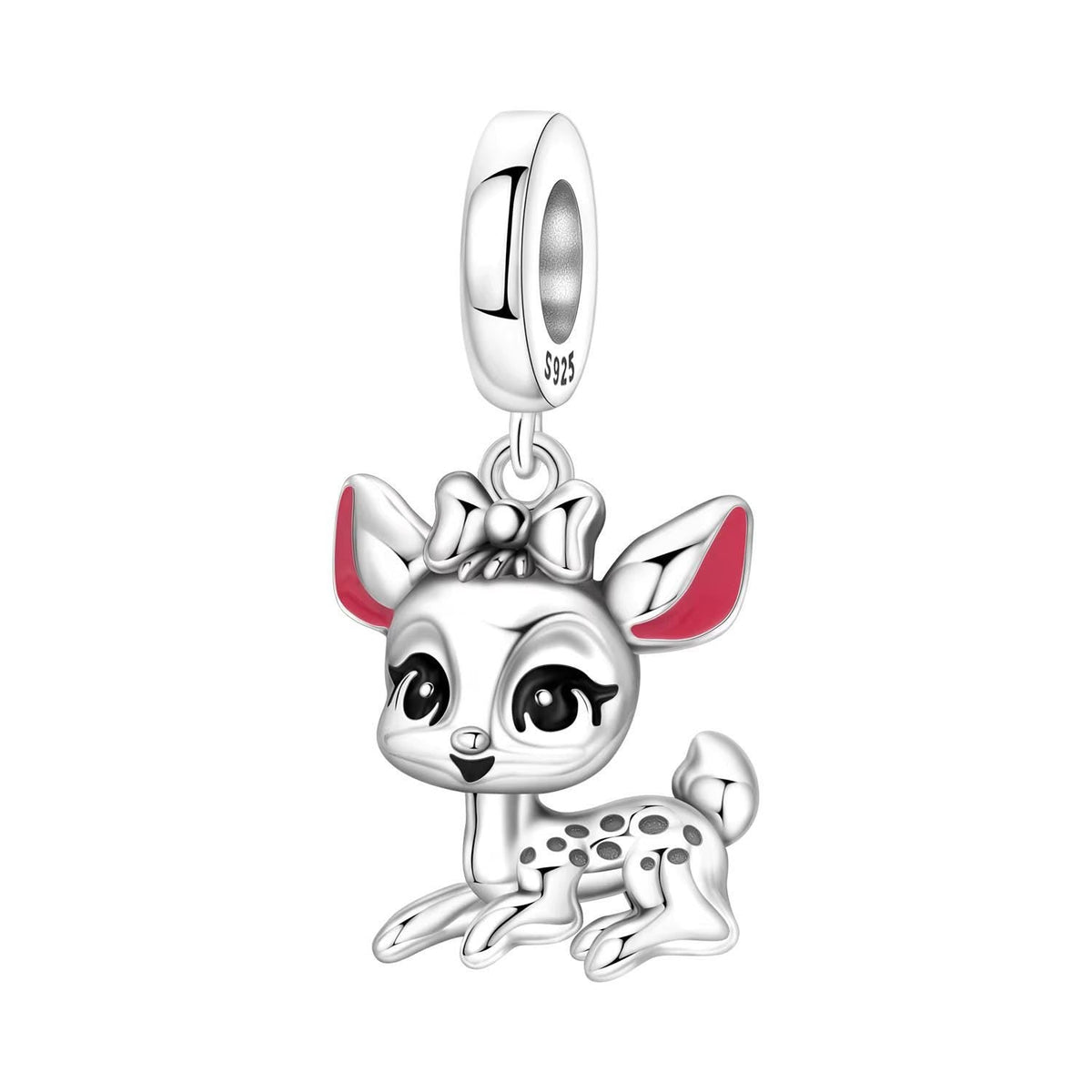 Deer sterling silver charm view 7