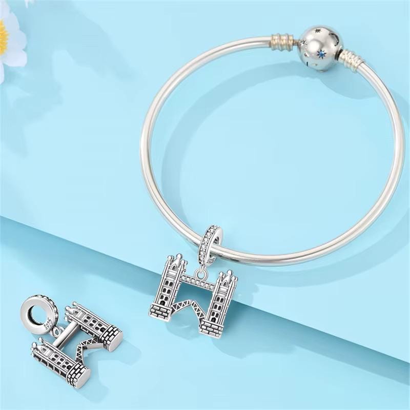 Tower Bridge sterling silver charm view 6