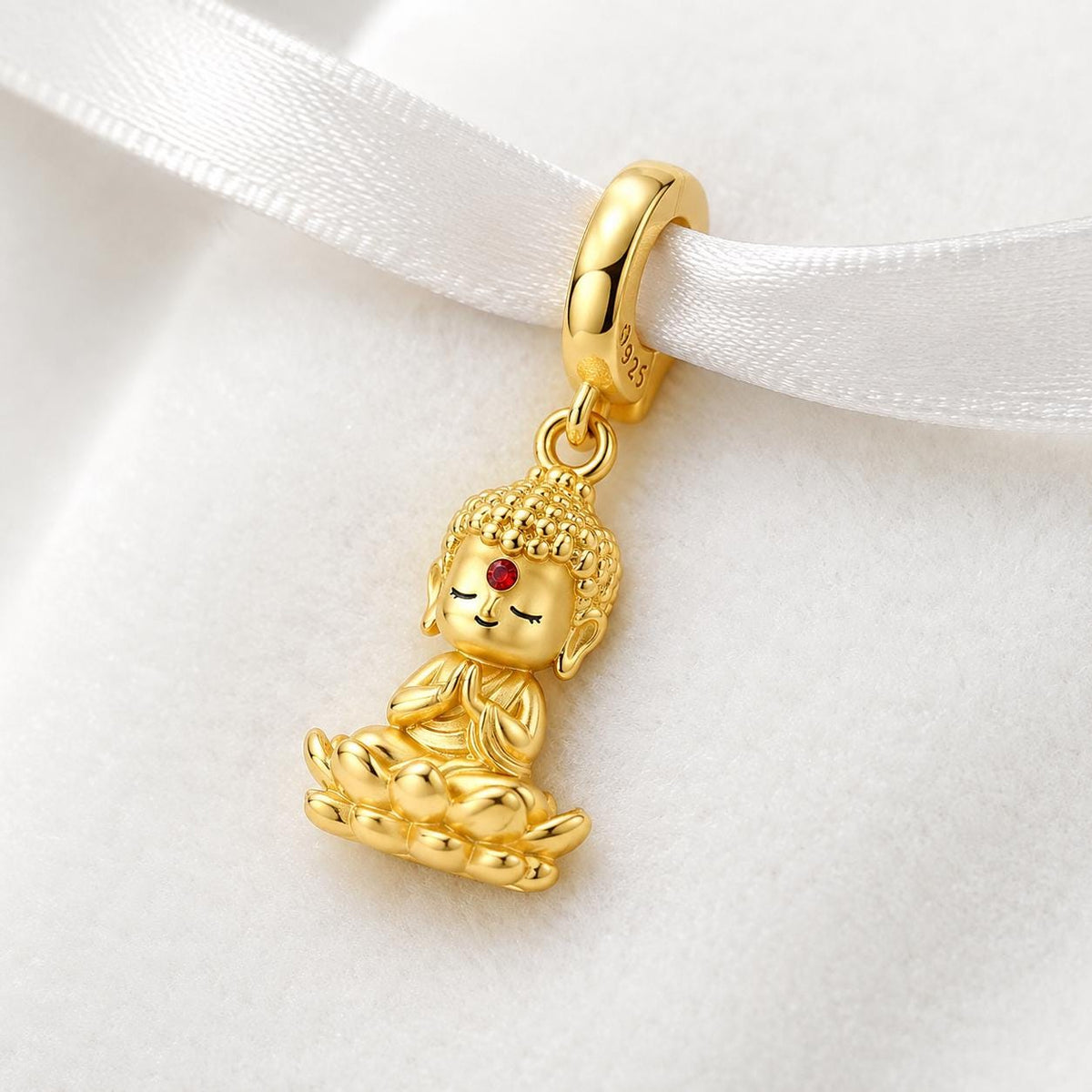 Buddha sterling silver charm alternate view
