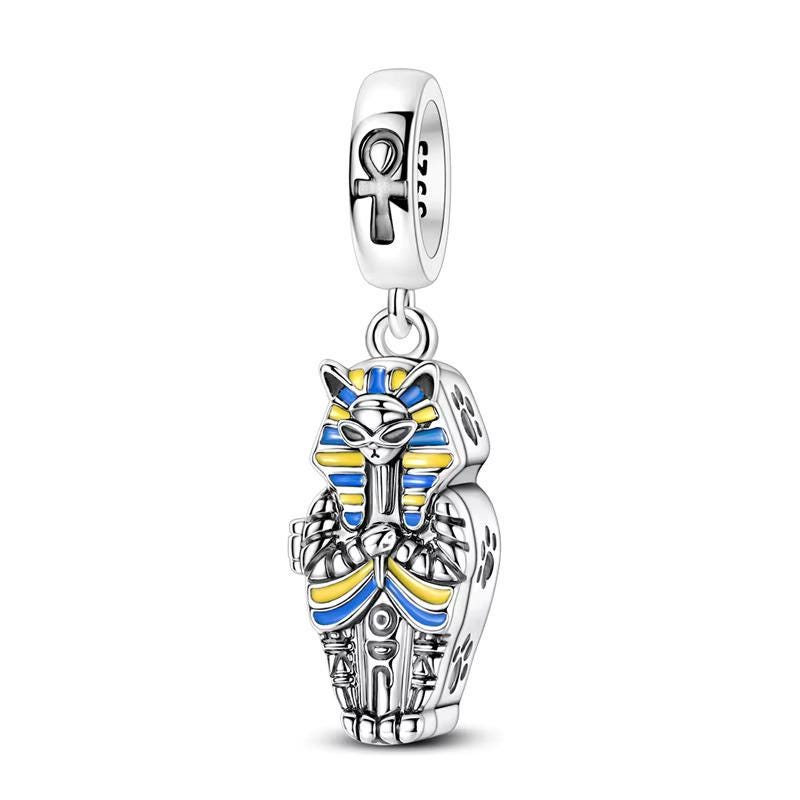 Egyptian Pharaoh 925 sterling silver charm