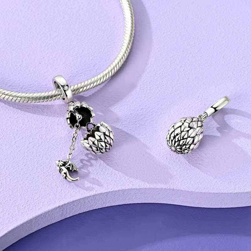 Dragon Egg charm detail view