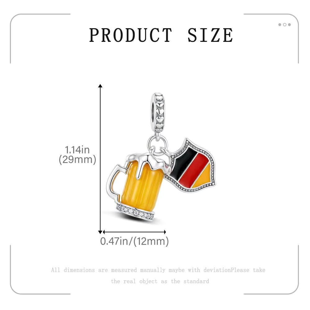 Germany Beer sterling silver charm view 6