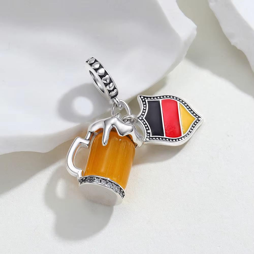 Germany Beer sterling silver charm view 7