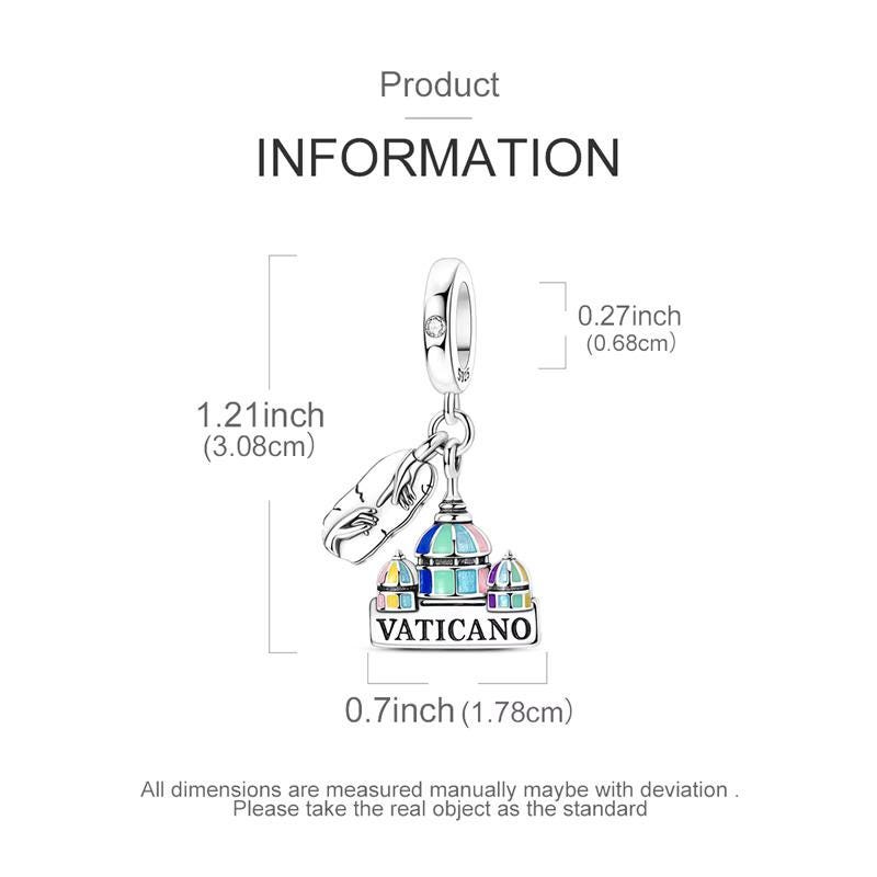 Vatican sterling silver charm view 5