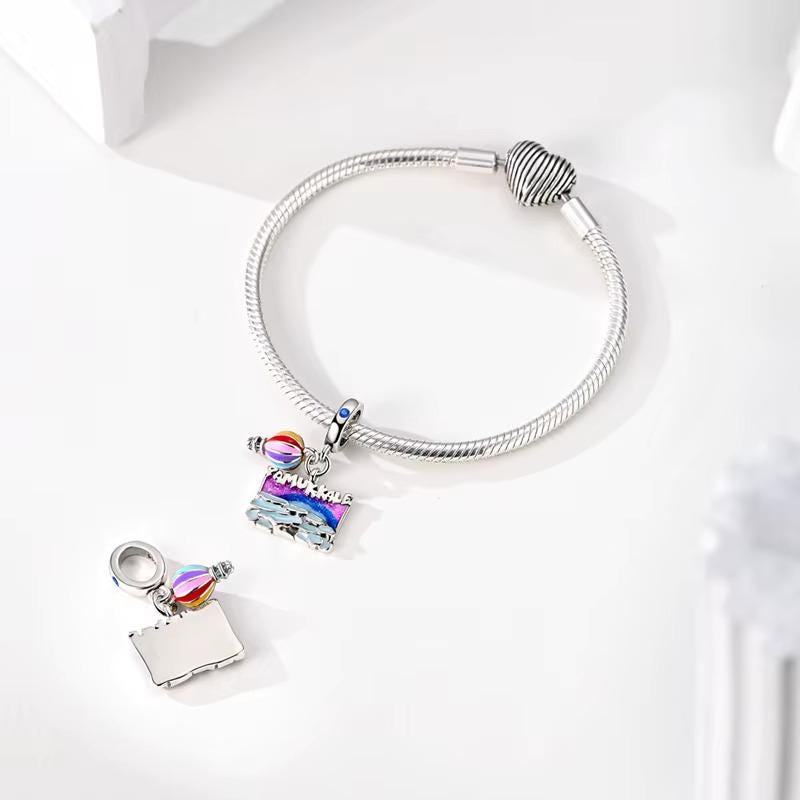 Pamukkale sterling silver charm view 6