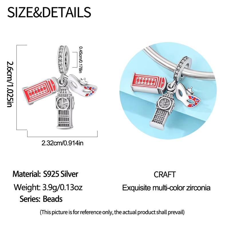 London Icons sterling silver charm view 6