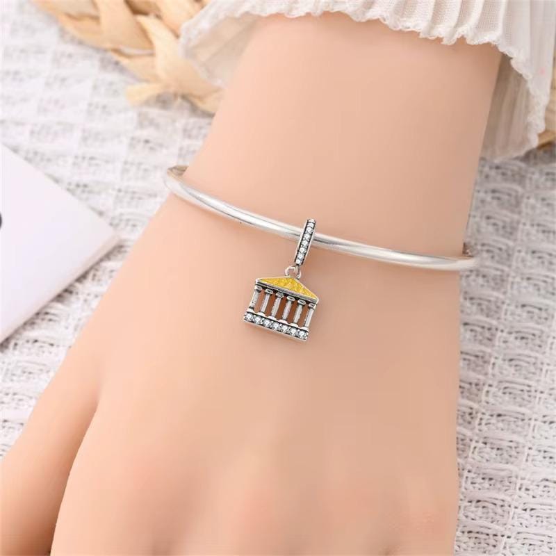 Parthenon sterling silver charm view 5