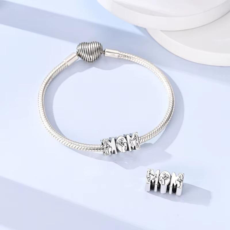 Mom sterling silver charm view 6