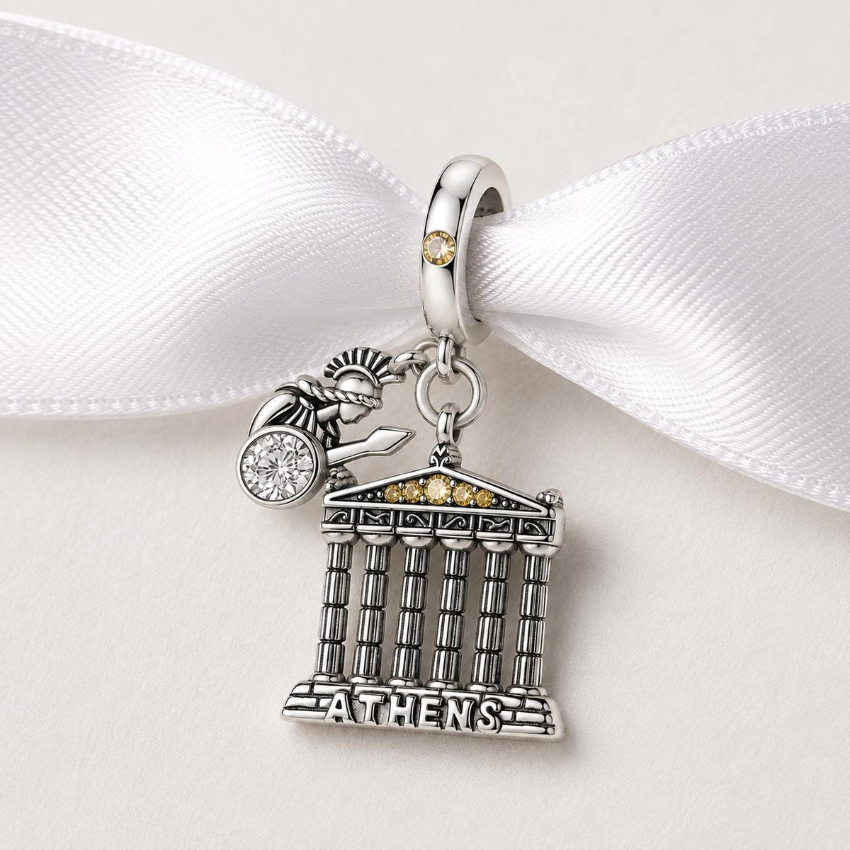 Athens sterling silver charm alternate view