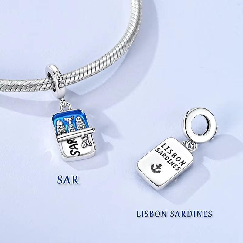 Lisbon Sardines charm detail view