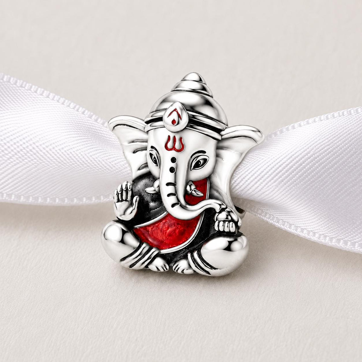 Ganesha sterling silver charm alternate view