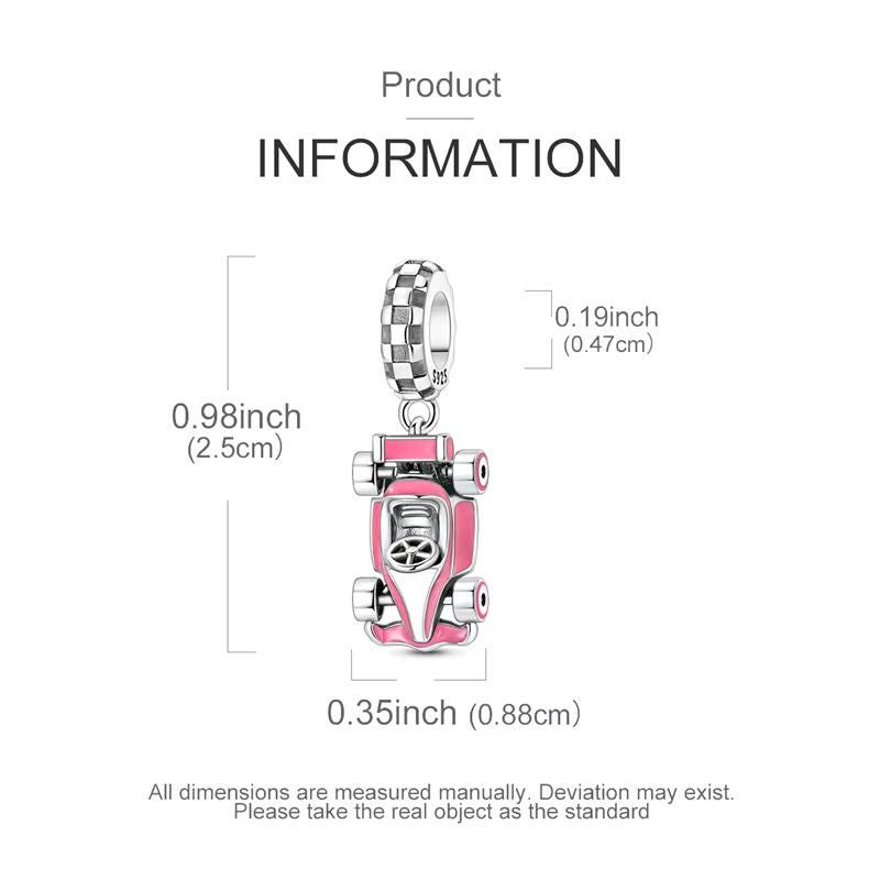 F1 sterling silver charm view 5