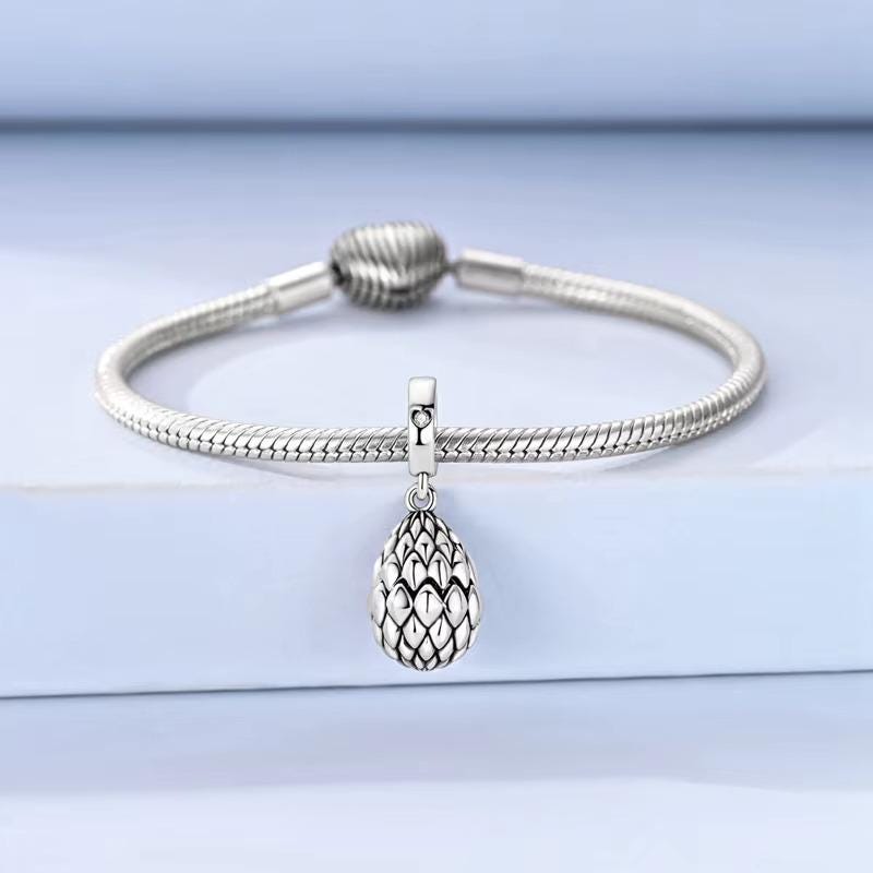 Dragon Egg sterling silver charm view 8