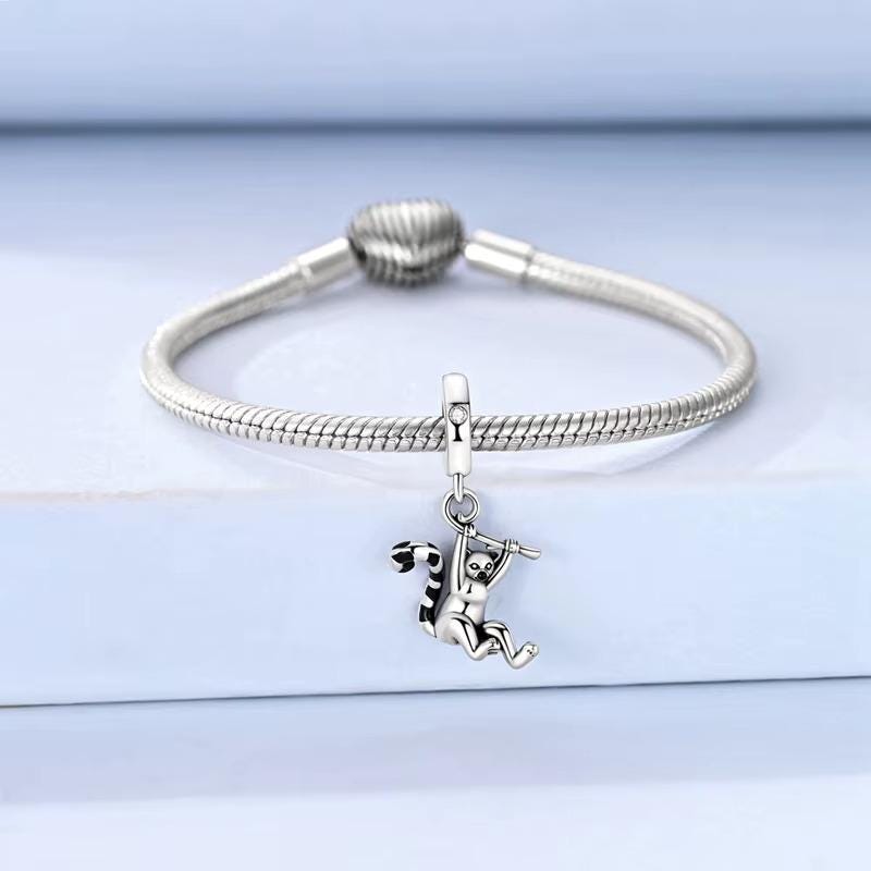 Lemur sterling silver charm view 6
