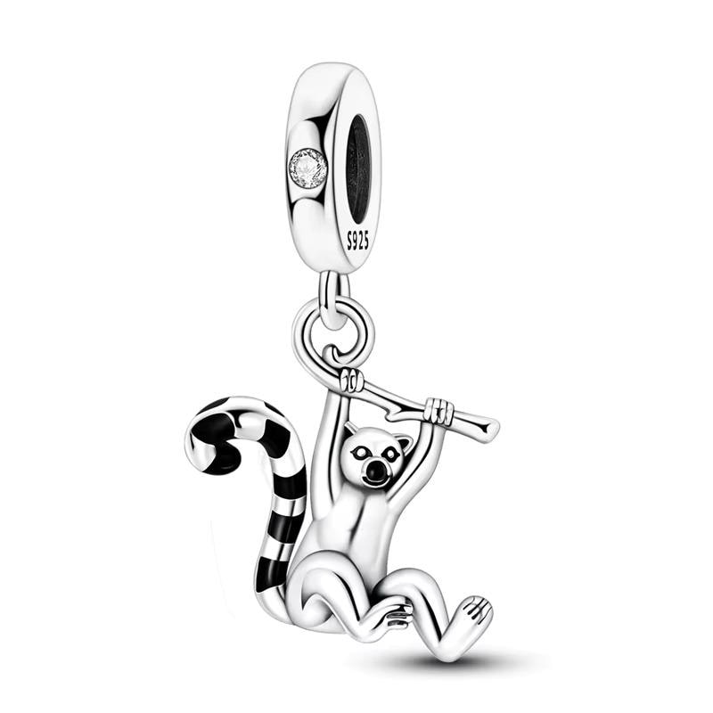Lemur 925 sterling silver charm