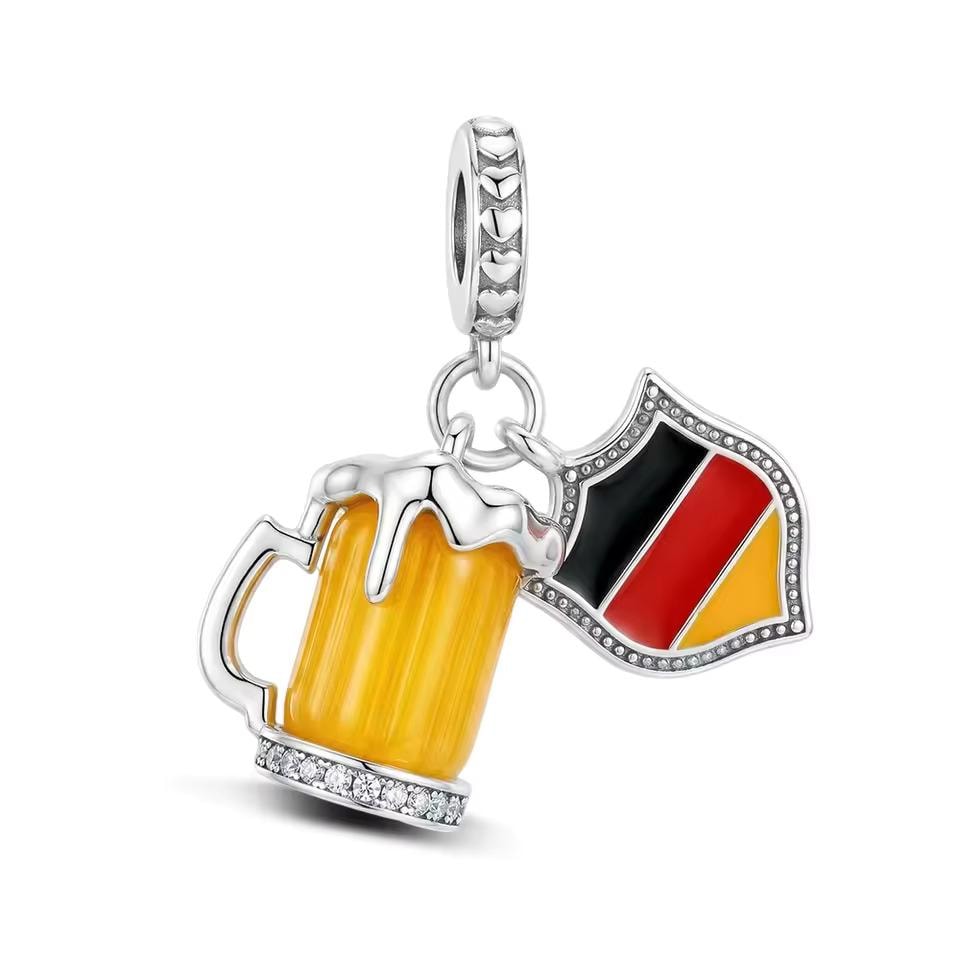 Germany Beer 925 sterling silver charm
