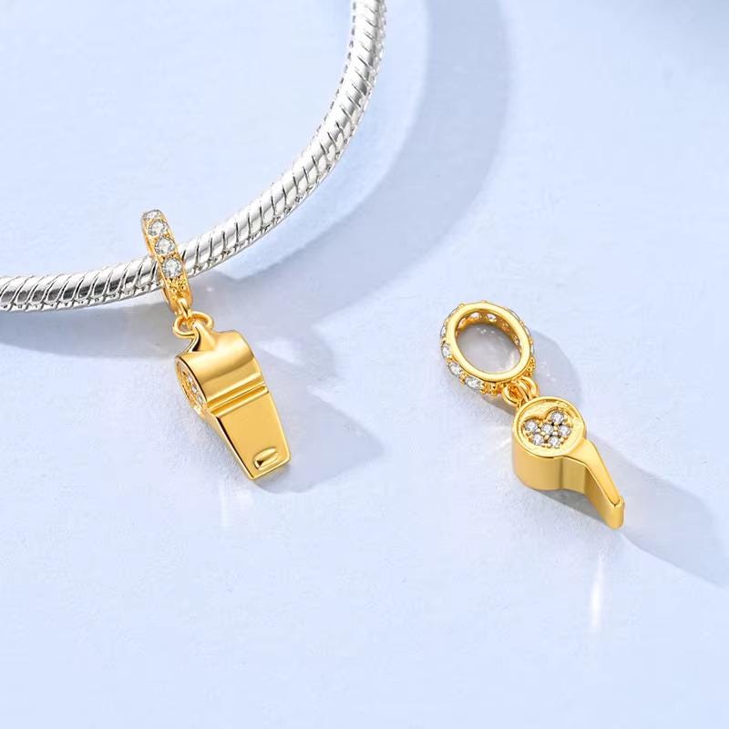 Whistle charm detail view