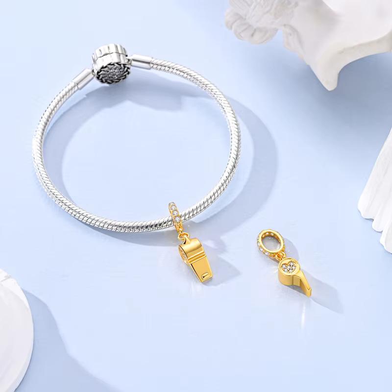 Whistle sterling silver charm view 6