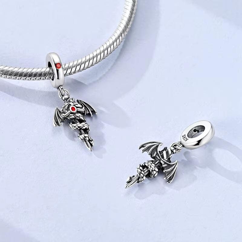 Dragon Sword charm detail view