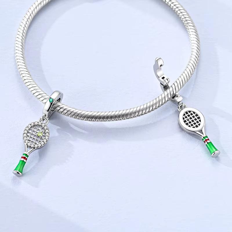 Tennis Racket charm detail view