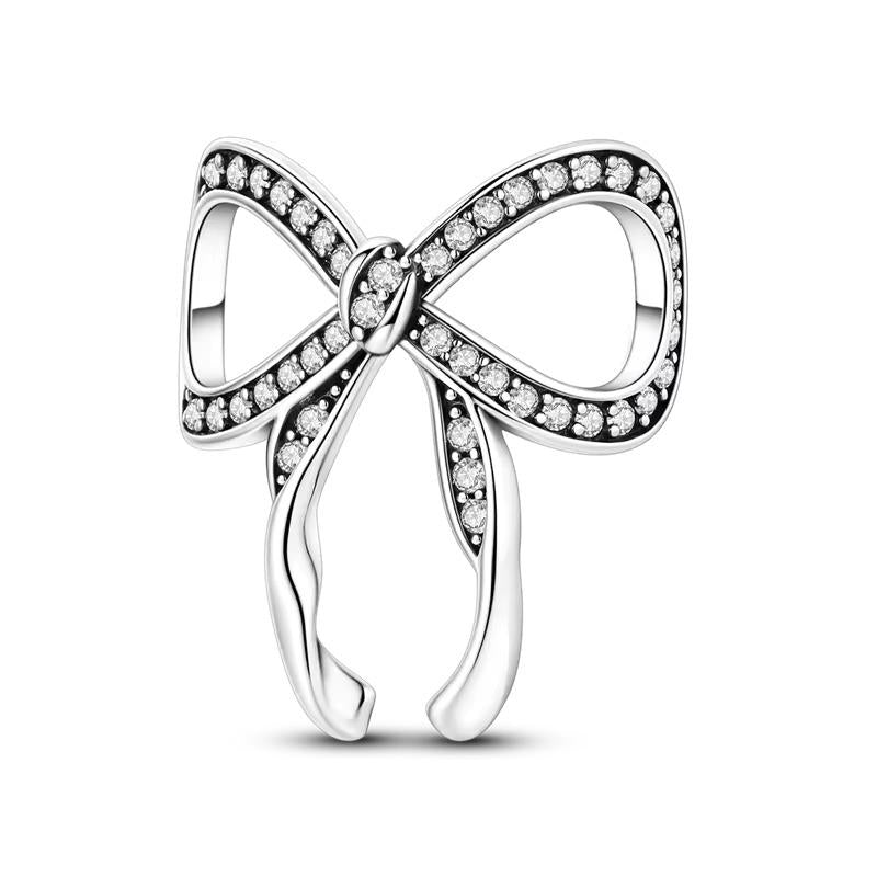 Bow 925 sterling silver charm