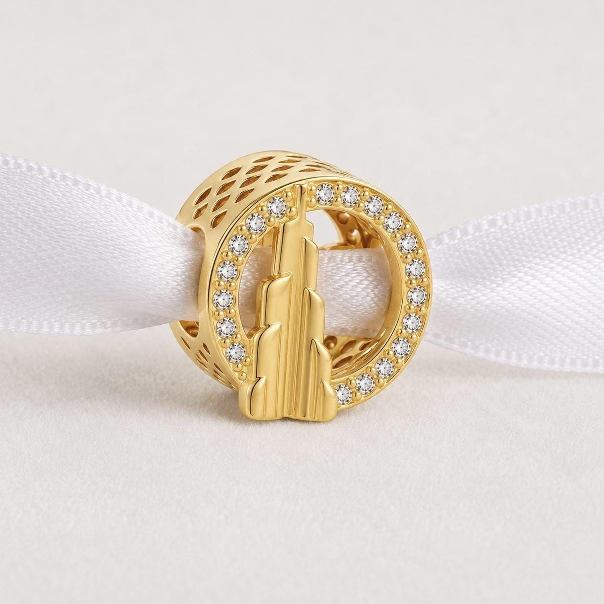 Burj Khalifa sterling silver charm alternate view
