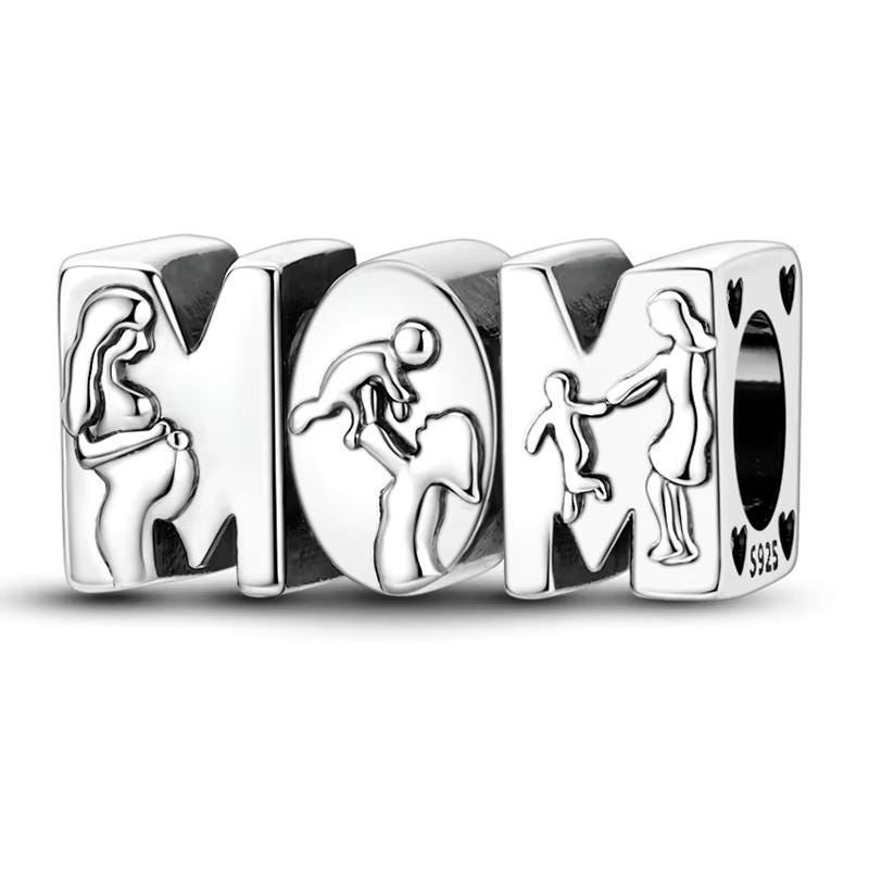 Mom 925 sterling silver charm
