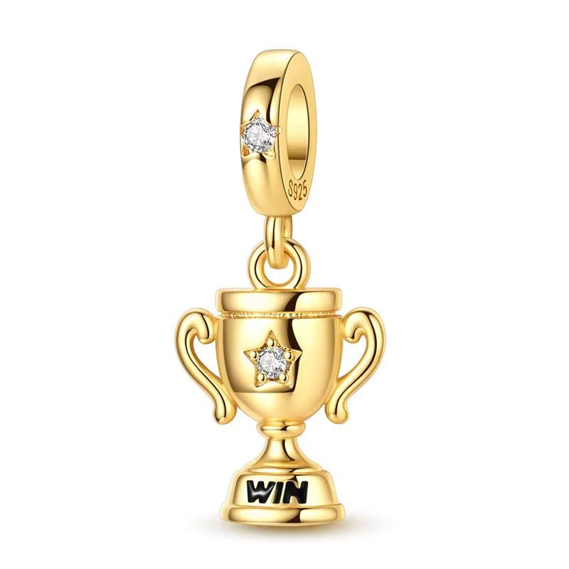 Trophy 925 sterling silver charm