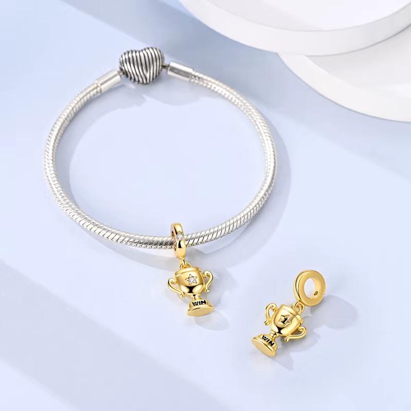 Trophy sterling silver charm view 6