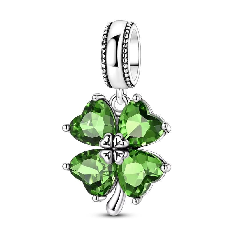 Four Leaf Clover 925 sterling silver charm