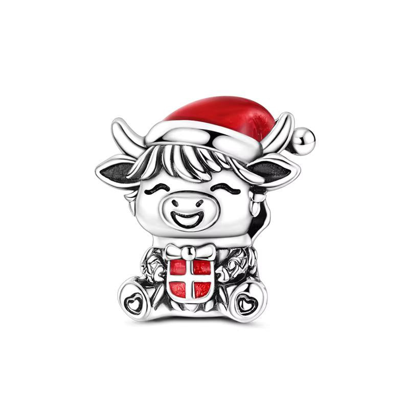 Highland Cow 925 sterling silver charm