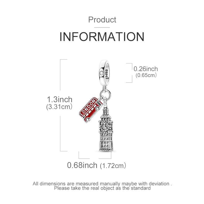 Big Ben sterling silver charm view 5