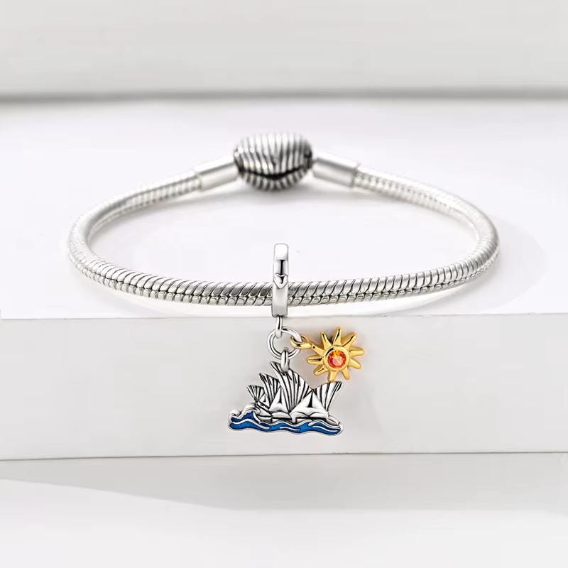 Sydney Opera House sterling silver charm view 6