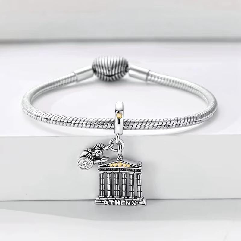 Athens sterling silver charm view 7