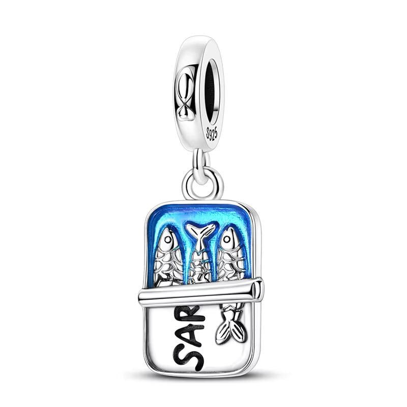 Lisbon Sardines 925 sterling silver charm