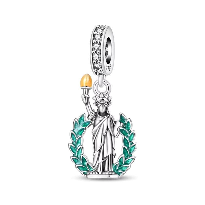 Statue Liberty 925 sterling silver charm