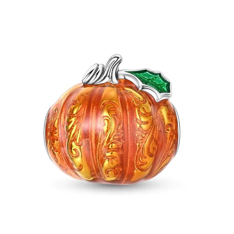 Pumpkin 925 sterling silver charm