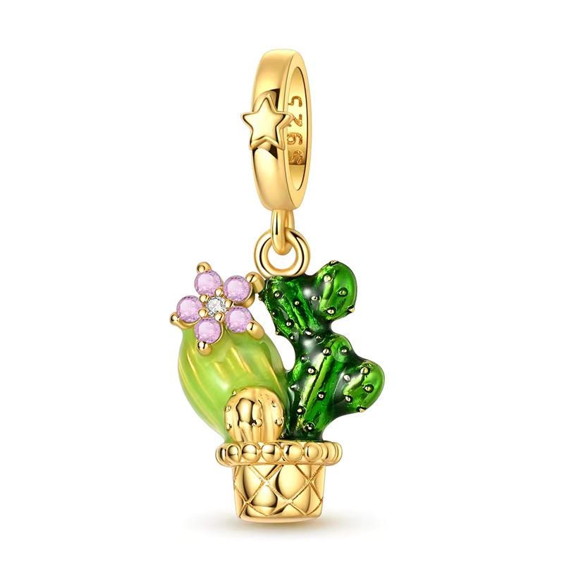 Cactus 925 sterling silver charm