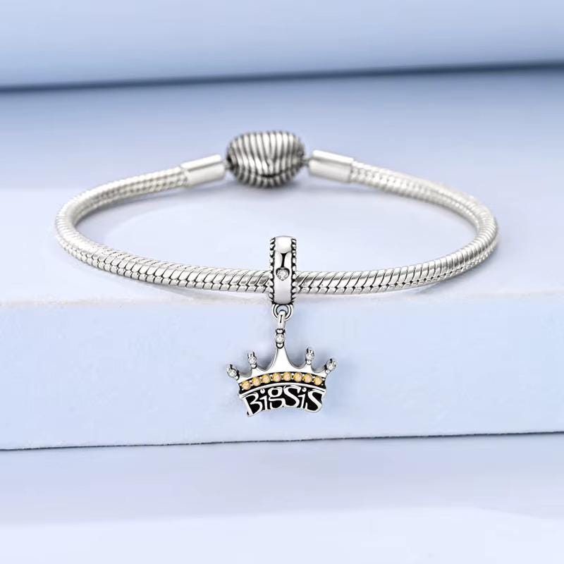Big Sister sterling silver charm view 6