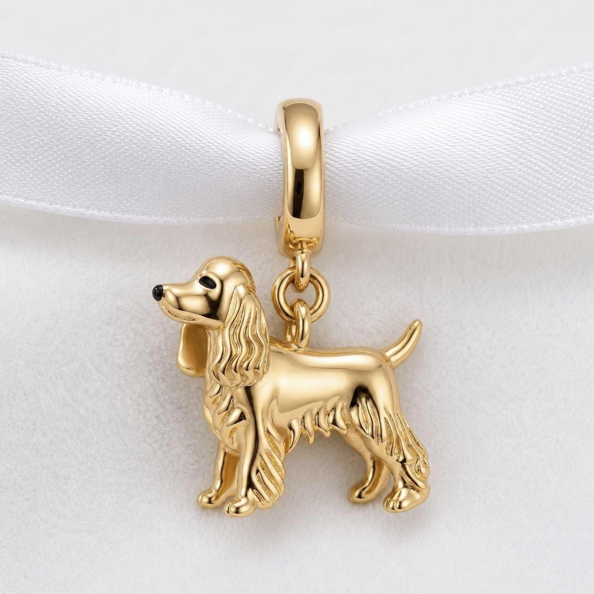 Cocker Spaniel sterling silver charm alternate view